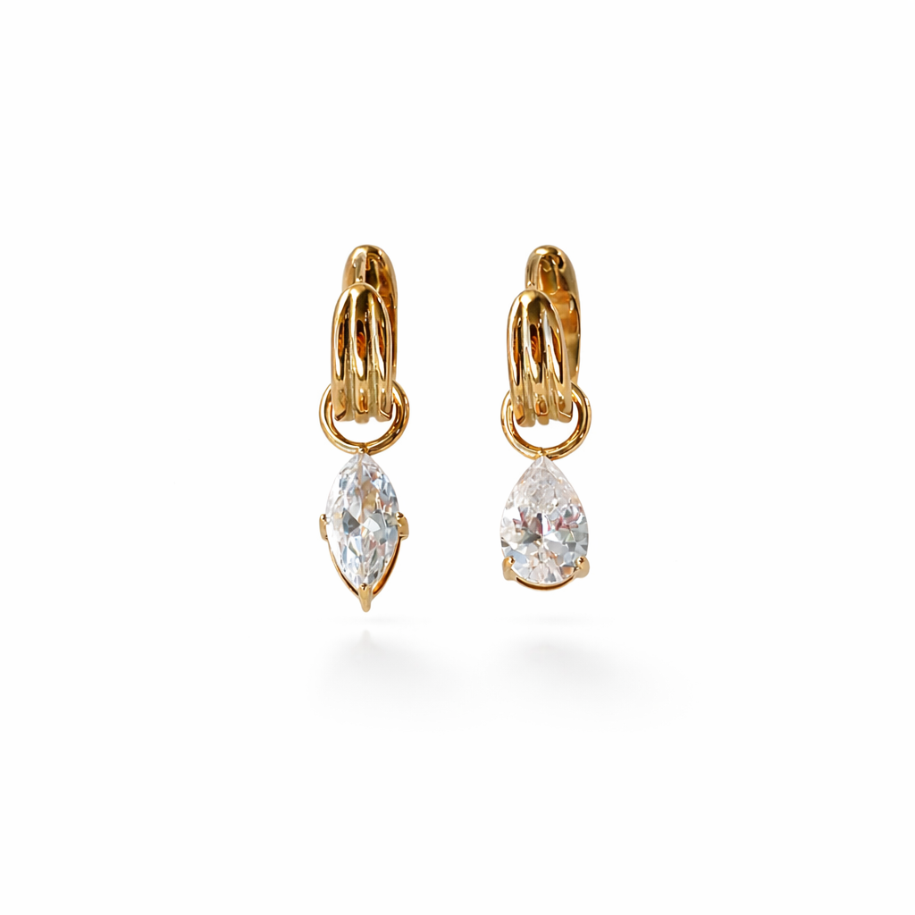 Diamond Drop Huggies