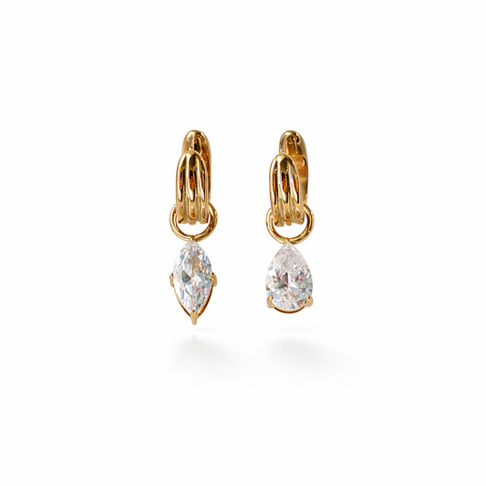 Diamond Drop Huggies